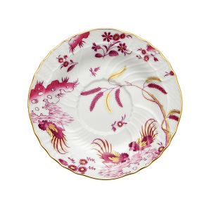 Ginori Oro Di Doccia Magenta Tea Saucer